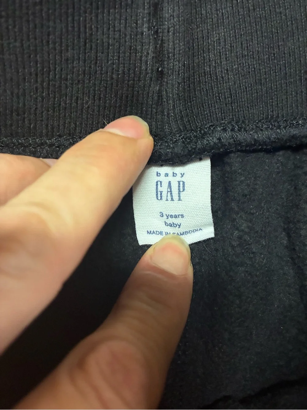 GAP Black Kids Fleece Joggers